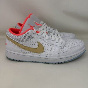 Nike Air Jordan 1 Low White Sesame Shoes Women's Size 10